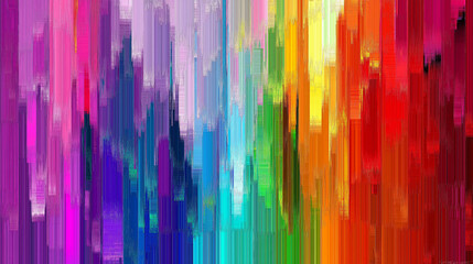 Wall Mural - Artistic Brushstroke Abstract in Rainbow Colors: A digital abstract with bold brushstrokes and a rainbow palette. --ar 16:9 --style raw --v 6.1 Job ID: 123939a3-f6b1-4964-91ba-58c6f27e1bfa