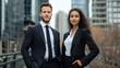 © Tania - Professional Portrait of Young Business Partners in Urban Setting