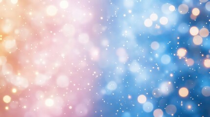 Wall Mural - a captivating bokeh backdrop with a smooth transition from soft pink on the left to royal blue on th