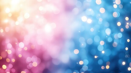 Wall Mural - a captivating bokeh backdrop with a smooth transition from soft pink on the left to royal blue on th