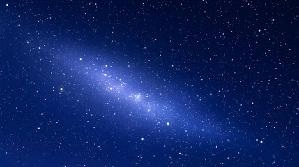digital illustration of a starry night sky with a milky way galaxy band across the background