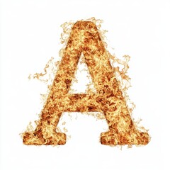Wall Mural - a fiery letter 
