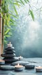© Valeriia - Zen Stones and Candles: A Tranquil Spa Experience