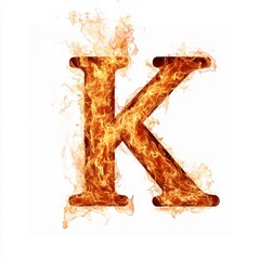 Wall Mural - a fiery letter 