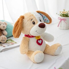 Canvas Print - soft toy on a light background