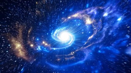 Wall Mural - Cosmic explosion of light in a galactic setting
