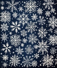 Snowflakes abstract pattern nature.