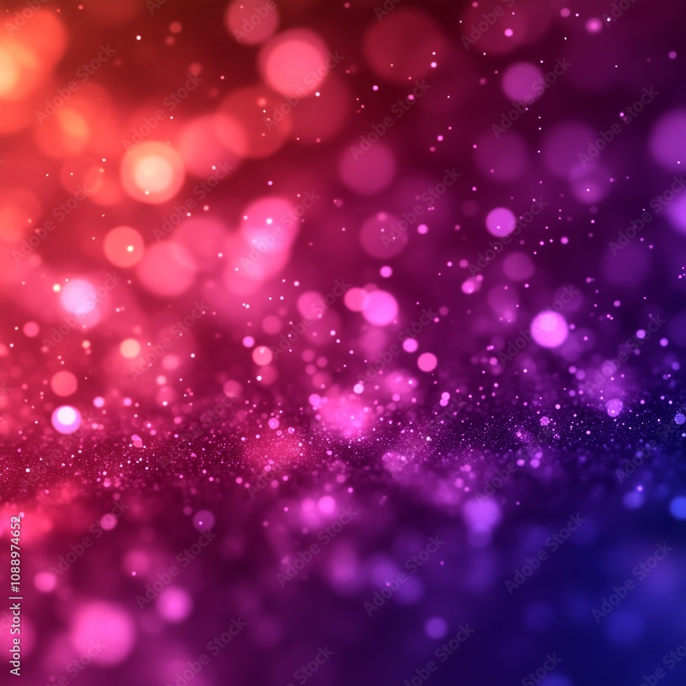 Pink and purple bokeh lights creating a vibrant and festive abstract ...