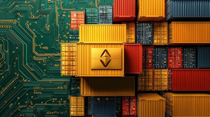 Poster - Revolutionizing port operations blockchain-powered container stacking at global shipping hubs