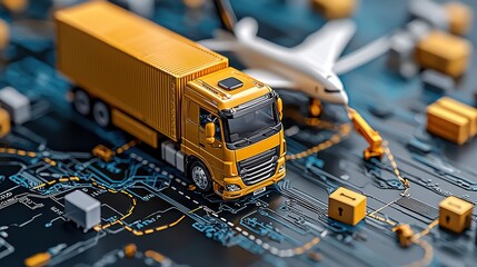 Leinwandbilder - Enhancing crossborder logistics with blockchain standards a comprehensive mapping solution for global supply chains
