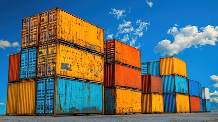Leinwandbilder - Enhancing shipping containers with iot devices a smart solution for global logistics and supply chain management