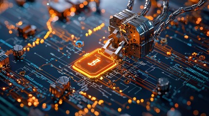 Leinwandbilder - Enhancing supply chain transparency implementing blockchain-enabled standards for products in global markets