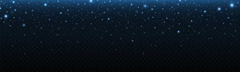 Wall Mural - sparkling space magical dust particles. sparkling stars on transparent background. christmas shining