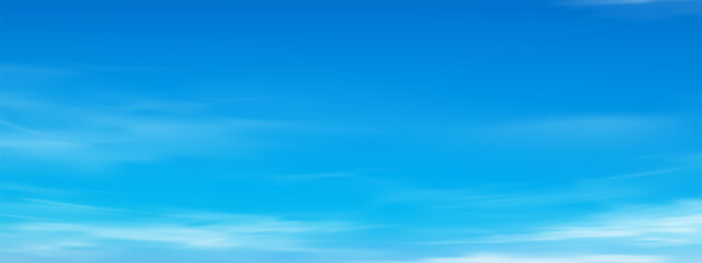 Wall Mural - sky blue,cloud background,horizon summer clear sky over beach,vector landscape nature sunrise in win