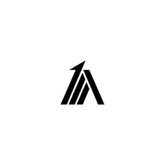 Wall Mural - Abstract business arrow up logo icon. Vector design template.