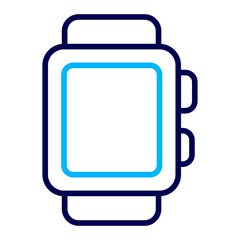 Sticker - Smart watch Outline Color icon