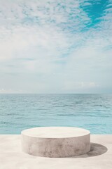 Wall Mural - concrete seascape display
