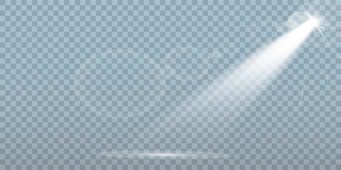 Wall Mural - scene illumination collection, transparent effects. bright lighting with spotlights.