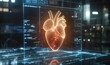 © Q STOCK - AI-Powered Smart Device. Future of Heart Healthcare Monitoring with 3D Hologram