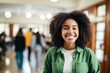 © CojanAI - Smiling portrait of a young female African American student