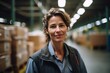 © NikoG - Portrait of a joyful middle aged female warehouse worker