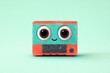 © Mandeep - colorful toy radio with cute eyes and a smiling face