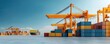 © Kookkii - Automated loading cranes enhance global shipping at modern port facility
