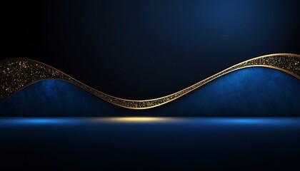 Canvas Print - abstract black background with blue lines colours, dynamic, futuristic, glow, graphic, neon, geometr