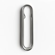 © Jittapon - Closeup of a single silver metal paperclip against a clean and simple white background  The paperclip has a classic curved shape and smooth reflective surface providing a minimalist and modern look