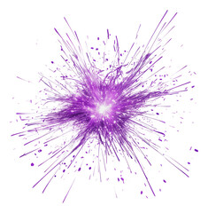 Poster - png colorful burst of light and energy in purple hues