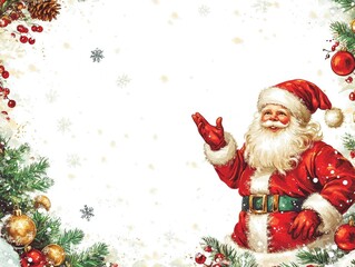 Wall Mural - santa claus with gifts