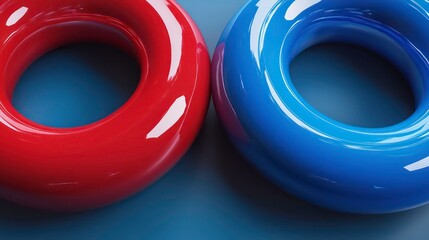 Aufkleber - a background image, infinity symbol, just red and blue. the color of the magnets
