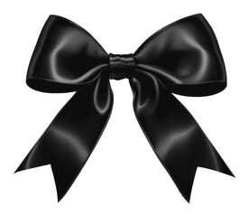 Wall Mural - PNG Elegant black satin bow for special occasions