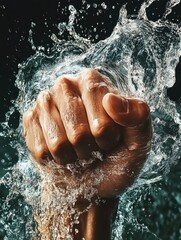 Wall Mural - Water Fist