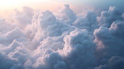 Wall Mural - realistic cloudscape image showcasing natural beauty of peaceful sky image