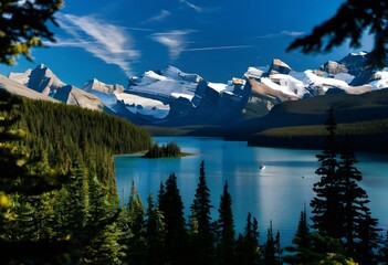 Wall Mural - A view of Malainge Lake in Canada