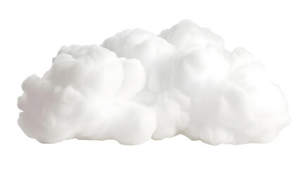 Wall Mural - fluffy white cloud on transparent background