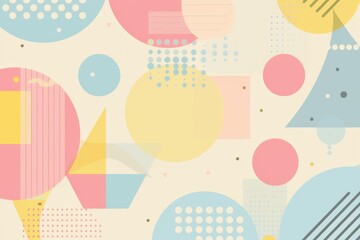 Leinwandbilder - Colorful geometric shapes and patterns create a vibrant abstract background suitable for design projects and creative applications