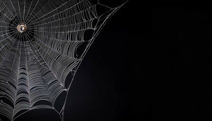spider web with dew