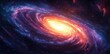 © novian - Vibrant Spiral Galaxy Cosmic Nebula Swirling Stars