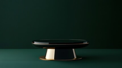 Canvas Print - Green Gold Pedestal.