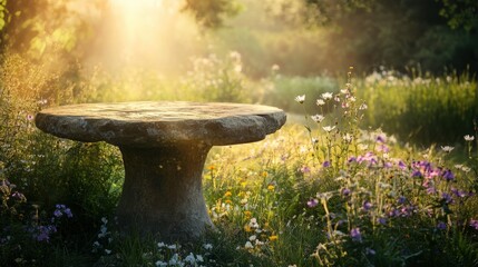 Wall Mural - Stone Table in Meadow.