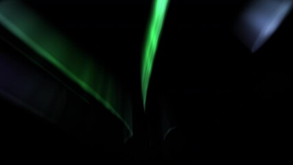 Wall Mural - glowing aurora borealis green loop