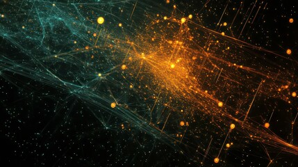 Wall Mural - high-tech background with dynamic masterpiece of geospatial data