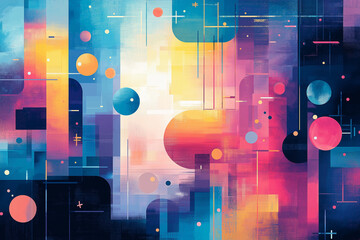 Wall Mural - connectivity abstract illustration