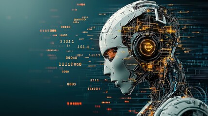 Leinwandbilder - Ai neural network error analysis digital workspace visual content tech environment side view red error codes and data flow
