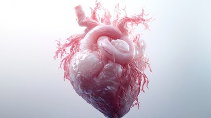 Poster - A stylized, anatomical heart illustration with intricate details and vibrant colors.