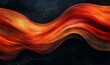 © Ravi - Red gold flow swell on black, grainy texture, elegant, Generative AI