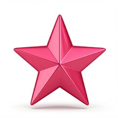 Canvas Print - 3d pink star