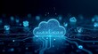 © Sapumal - Abstract digital illustration showcasing cloud computing technology and data storage